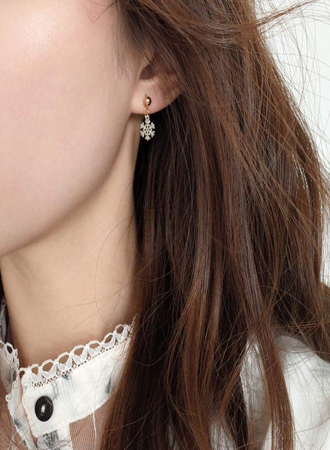 أموسفون ١٠ قطع من تعليقات ندفات الثلج المرصعة بأحجار الراين لصنع القلائد والأساور والمجوهرات بنفسك. - Image 5